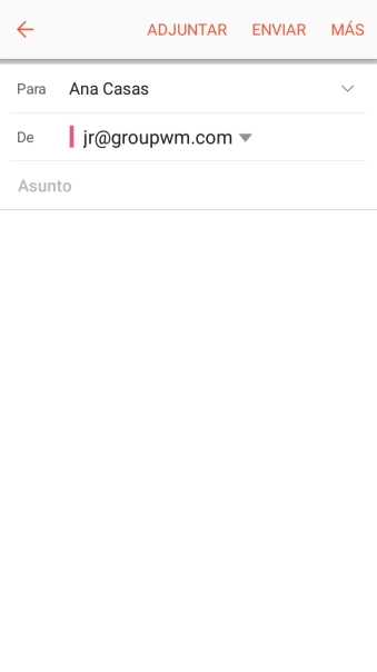 Pulsa en el campo de escritura e introduce el asunto deseado. Pulsa en el campo de escritura e introduce el asunto deseado.