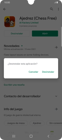 Pulsa Desinstalar. Pulsa Desinstalar.