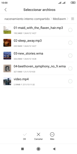 Pulsa los timbres de llamada deseados para escucharlos. Pulsa los timbres de llamada deseados para escucharlos.
