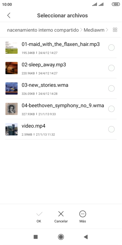 Pulsa los timbres de llamada deseados para escucharlos. Pulsa los timbres de llamada deseados para escucharlos.