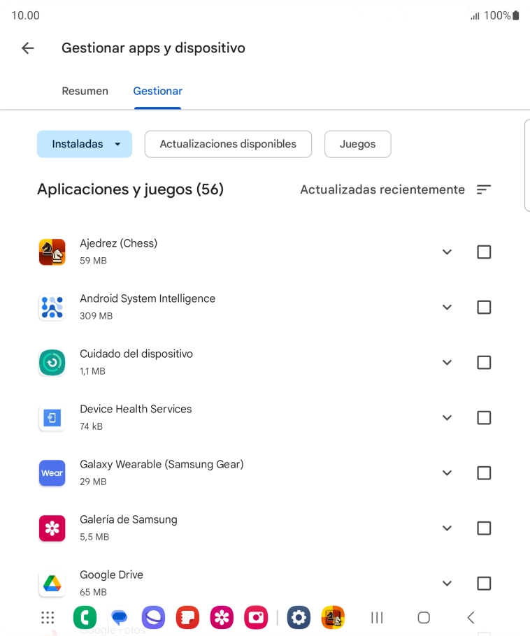 Pulsa la app deseada. Pulsa la app deseada.