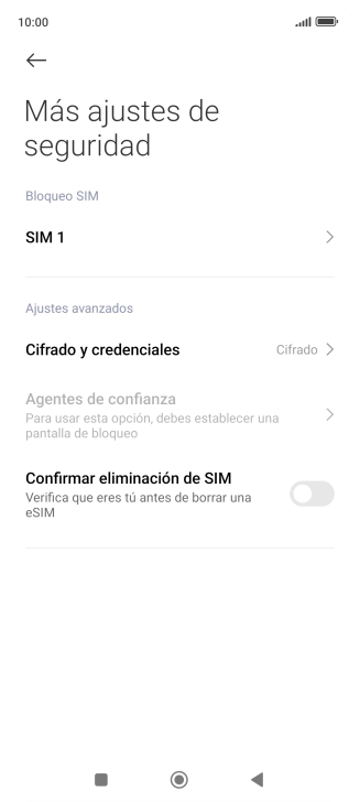 Pulsa el nombre de la tarjeta SIM. Pulsa el nombre de la tarjeta SIM.