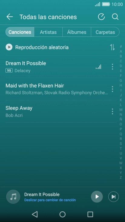 Pulsa la categoría deseada. Pulsa la categoría deseada.