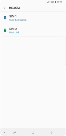 Pulsa la tarjeta SIM deseada. Pulsa la tarjeta SIM deseada.