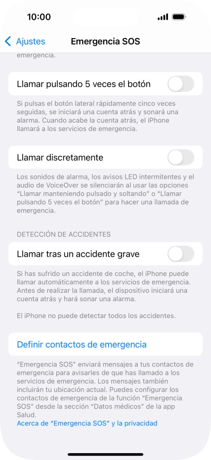 Pulsa el indicador junto a Pulsa el indicador junto a