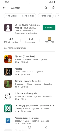 Pulsa la app deseada. Pulsa la app deseada.