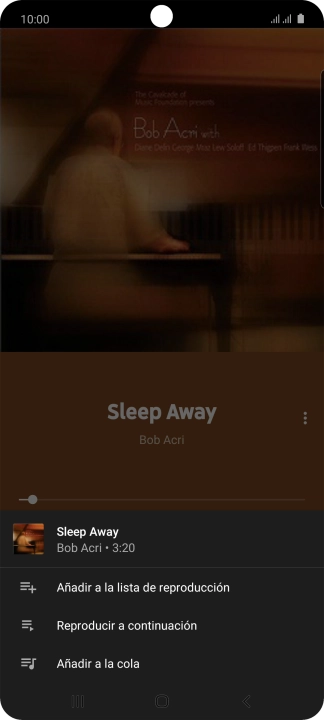 Pulsa Añadir a la lista de reproducción. Pulsa Añadir a la lista de reproducción.