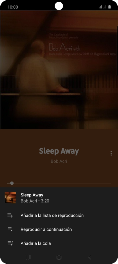 Pulsa Añadir a la lista de reproducción. Pulsa Añadir a la lista de reproducción.