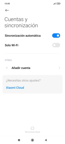 Pulsa Añadir cuenta. Pulsa Añadir cuenta.