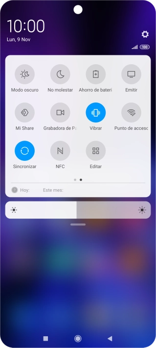 Pulsa Ahorro de batería para activar la función. Pulsa Ahorro de batería para activar la función.