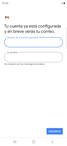 Pulsa Tu nombre e introduce el nombre del remitente. Pulsa Tu nombre e introduce el nombre del remitente.