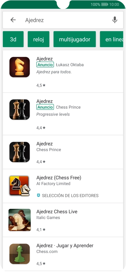 Pulsa la app deseada. Pulsa la app deseada.