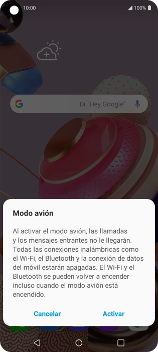 Si activas la función, pulsa Activar. Si activas la función, pulsa Activar.