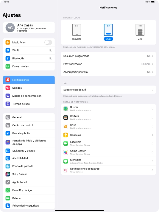 Pulsa Resumen programado. Pulsa Resumen programado.