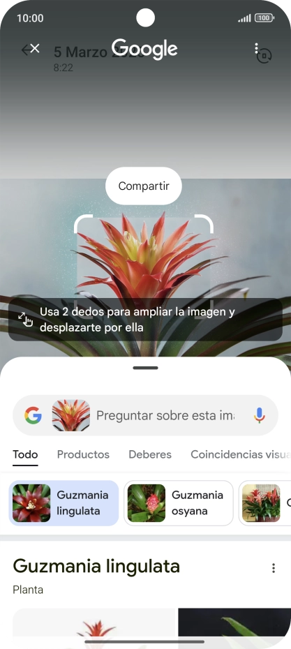 Sigue las indicaciones de la pantalla para utilizar los resultados de búsqueda. Sigue las indicaciones de la pantalla para utilizar los resultados de búsqueda.