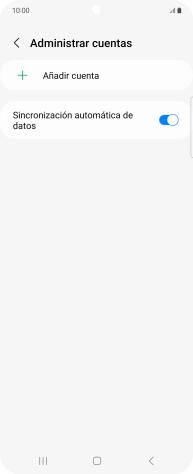 Pulsa Añadir cuenta. Pulsa Añadir cuenta.