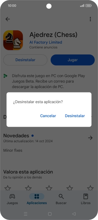 Pulsa Desinstalar. Pulsa Desinstalar.