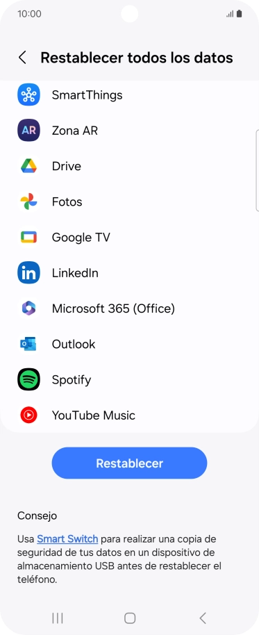 Pulsa Restablecer. Pulsa Restablecer.