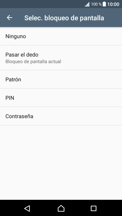 Pulsa Patrón y sigue las indicaciones de la pantalla para añadir tu huella digital. Pulsa Patrón y sigue las indicaciones de la pantalla para añadir tu huella digital.
