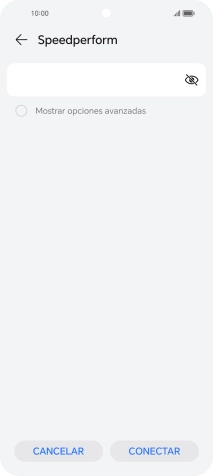 Introduce la contraseña de la red wifi y pulsa CONECTAR. Introduce la contraseña de la red wifi y pulsa CONECTAR.