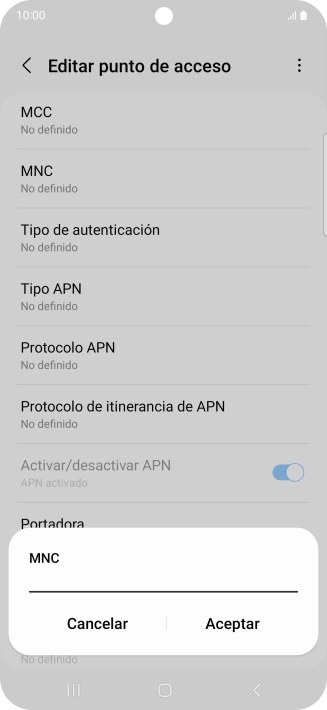 Introduce 01 y pulsa Aceptar. Introduce 01 y pulsa Aceptar.