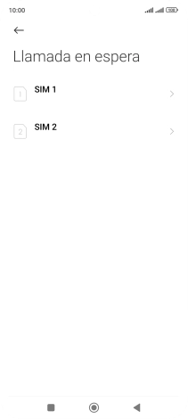 Pulsa la tarjeta SIM deseada. Pulsa la tarjeta SIM deseada.