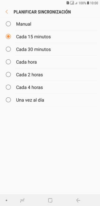 Pulsa el ajuste deseado. Pulsa el ajuste deseado.
