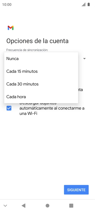 Pulsa el ajuste deseado. Pulsa el ajuste deseado.