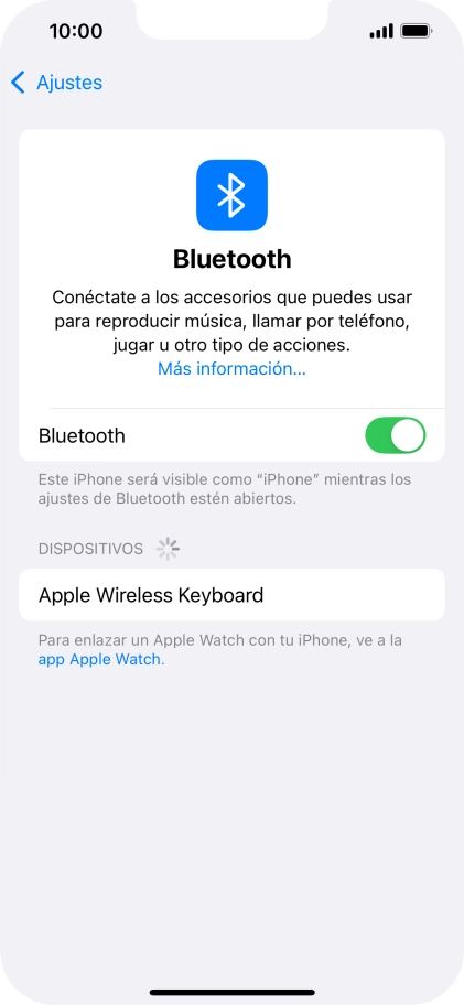 Pulsa el dispositivo Bluetooth deseado y sigue las indicaciones de la pantalla para vincular el dispositivo al teléfono. Pulsa el dispositivo Bluetooth deseado y sigue las indicaciones de la pantalla para vincular el dispositivo al teléfono.