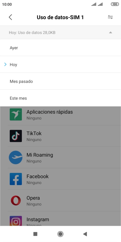 Pulsa el ajuste deseado. Pulsa el ajuste deseado.