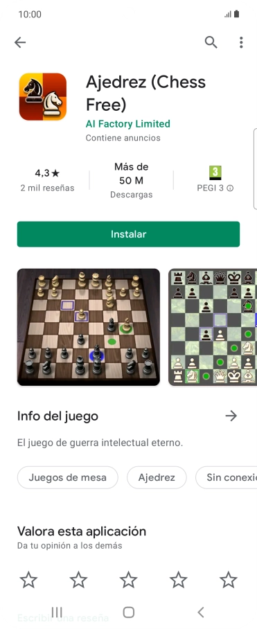 Pulsa Instalar y sigue las indicaciones de la pantalla para instalar la app. Pulsa Instalar y sigue las indicaciones de la pantalla para instalar la app.