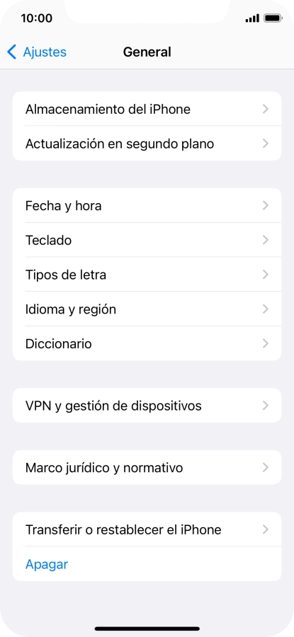 Pulsa Transferir o restablecer el iPhone. Pulsa Transferir o restablecer el iPhone.