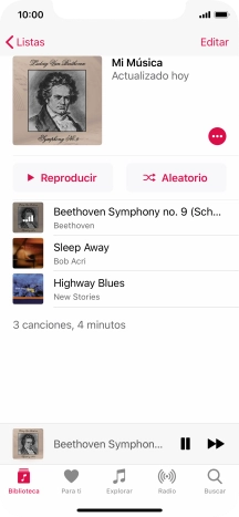 Pulsa el título de la canción. Pulsa el título de la canción.