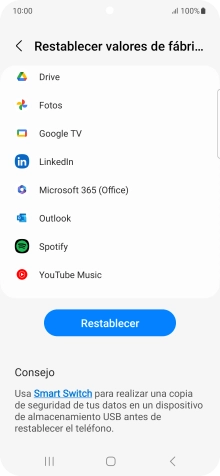 Pulsa Restablecer. Pulsa Restablecer.