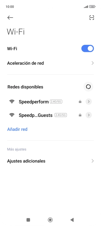 Pulsa la red wifi deseada. Pulsa la red wifi deseada.