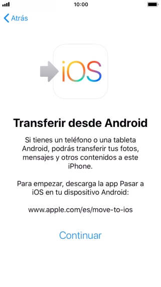 Para transferir contenido a tu teléfono, tienes que haber instalado la app Para transferir contenido a tu teléfono, tienes que haber instalado la app