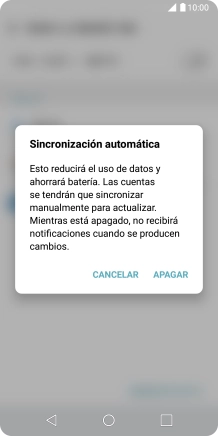 Si desactivas la función, pulsa APAGAR. Si desactivas la función, pulsa APAGAR.