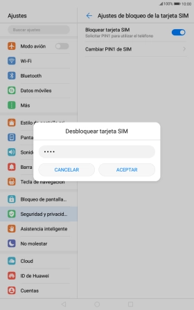 Introduce tu código PIN y pulsa ACEPTAR. Introduce tu código PIN y pulsa ACEPTAR.