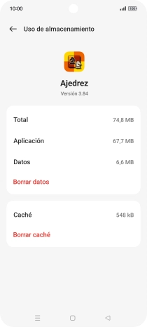 Pulsa Borrar caché. Pulsa Borrar caché.