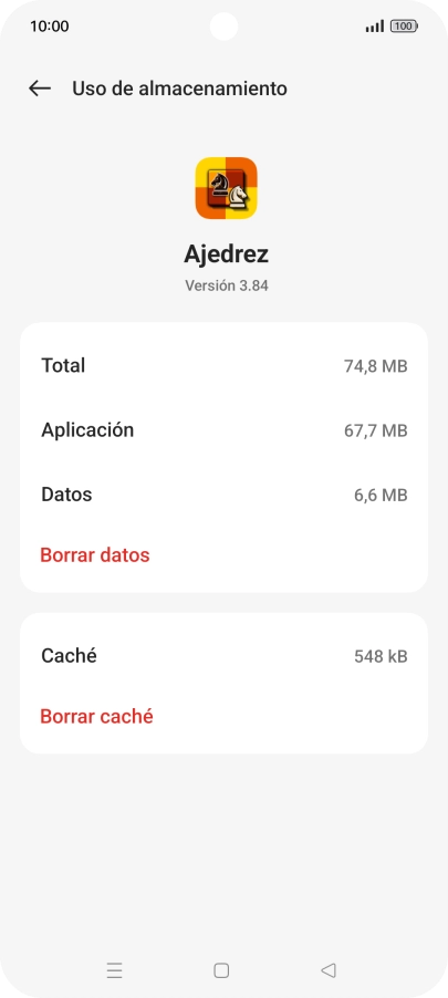 Pulsa Borrar caché. Pulsa Borrar caché.