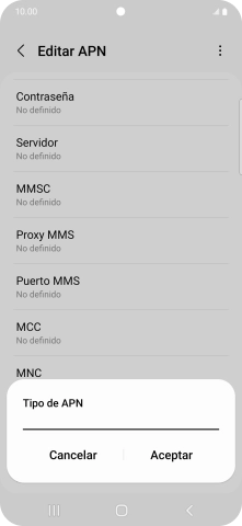 Introduce default y pulsa Aceptar. Introduce default y pulsa Aceptar.