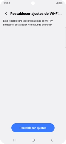 Pulsa Restablecer ajustes. Pulsa Restablecer ajustes.