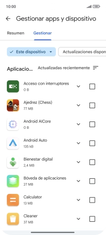 Pulsa la app deseada. Pulsa la app deseada.
