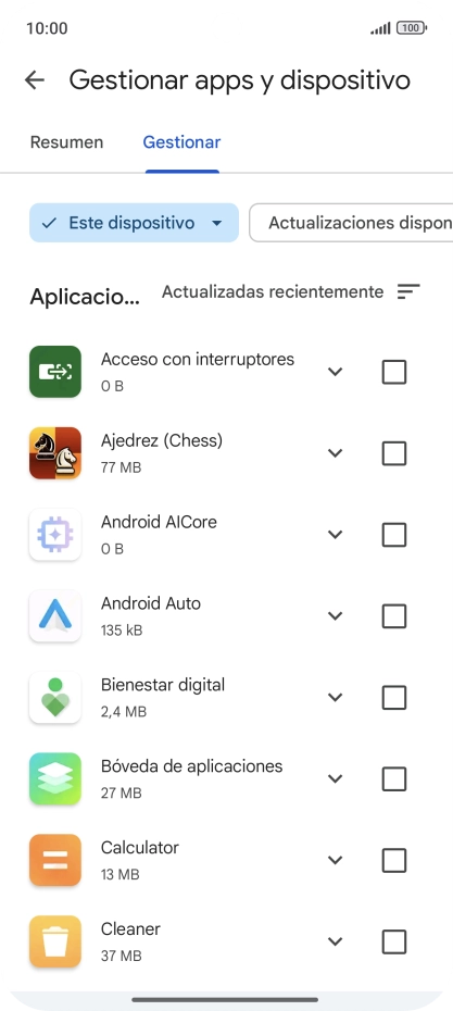 Pulsa la app deseada. Pulsa la app deseada.