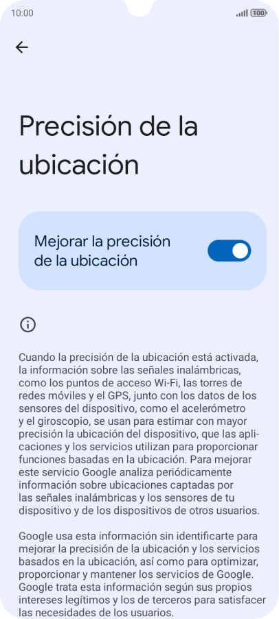 Si pulsas el indicador junto a Si pulsas el indicador junto a