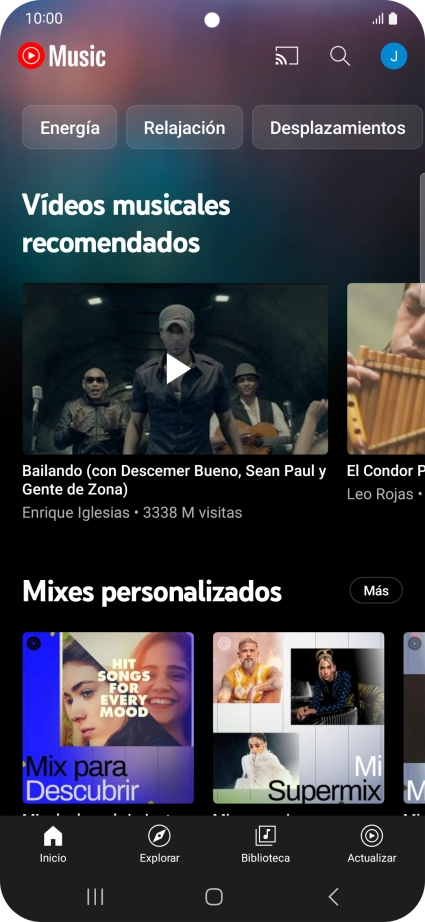 Pulsa Biblioteca. Pulsa Biblioteca.