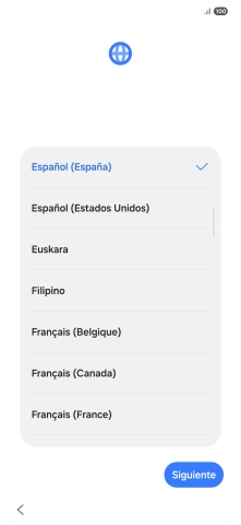 Pulsa el idioma deseado. Pulsa el idioma deseado.