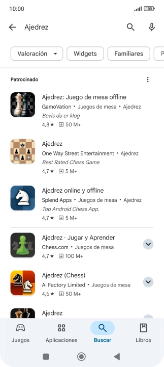 Pulsa la app deseada. Pulsa la app deseada.