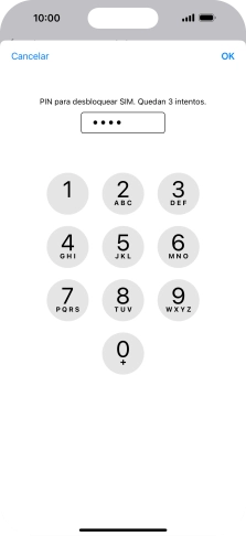 Introduce tu código PIN y pulsa OK. Introduce tu código PIN y pulsa OK.