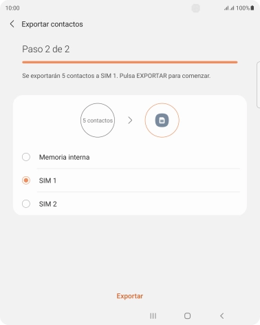 Pulsa Exportar. Pulsa Exportar.